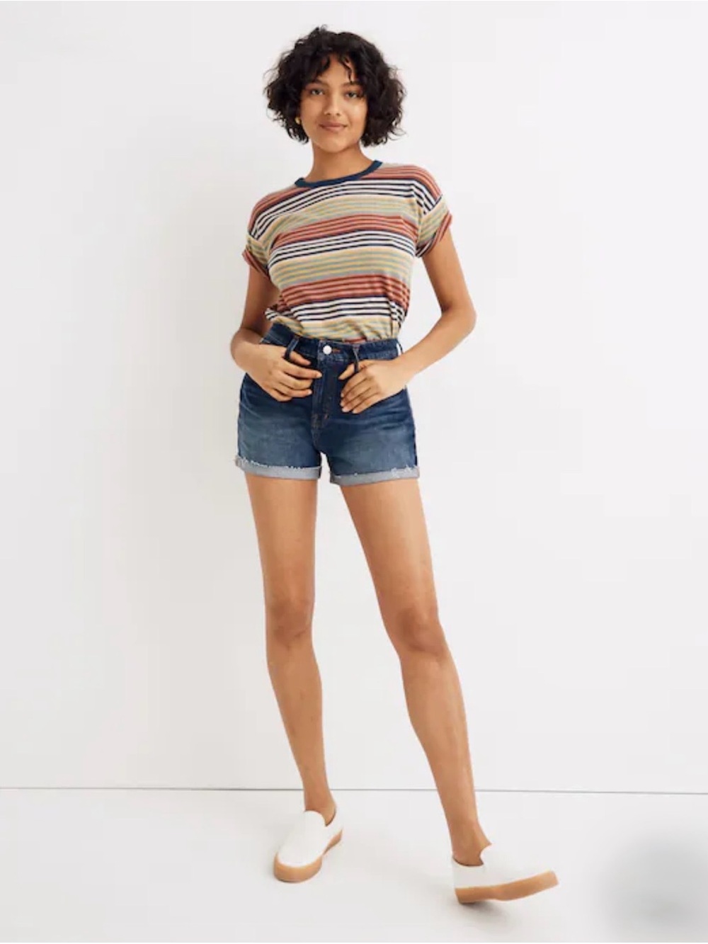 NWOT Madewell Curvy High-Rise Denim Shorts